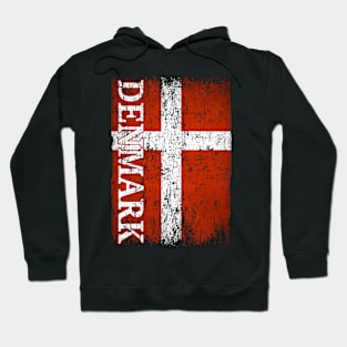 Denmark Flag Gift Women Men Children Denmark Retro Vintage Hoodie